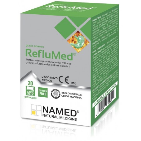 Named Reflumed DM Ananas Per il Reflusso Gastroesofageo 20 Stick - Integratori per il reflusso gastroesofageo - 979074820 - N...