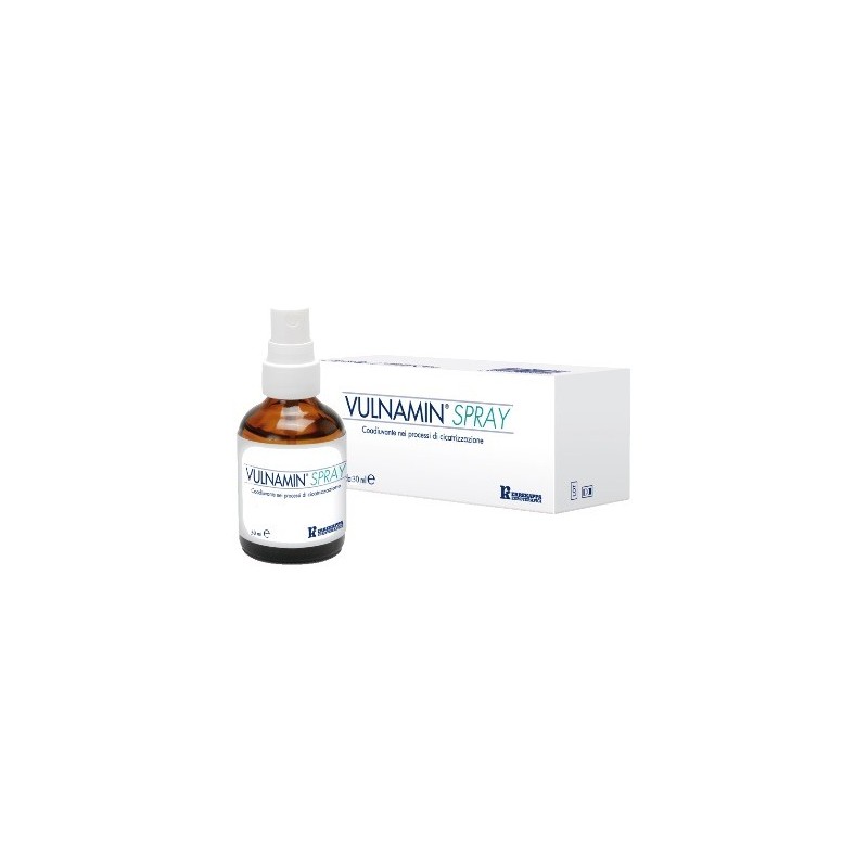 Professional Dietetics Vulnamin Spray 30ml Flacone In Vetro Con Erogatore A Tasto - Medicazioni - 920582273 - Professional Di...
