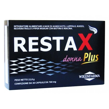 Wikenfarma Restax Donna Plus 30 Capsule - Integratori per pelle, capelli e unghie - 982489433 - Wikenfarma - € 30,77