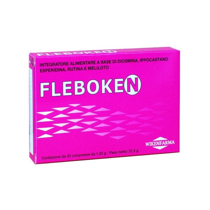 Wikenfarma Fleboken 30 Compresse - Circolazione e pressione sanguigna - 927096166 - Wikenfarma - € 20,85