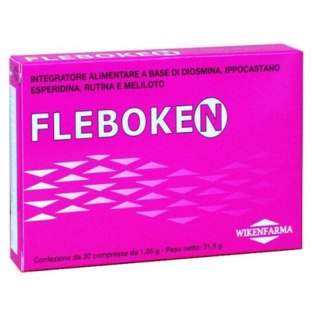 Wikenfarma Fleboken 30 Compresse - Circolazione e pressione sanguigna - 927096166 - Wikenfarma - € 20,85