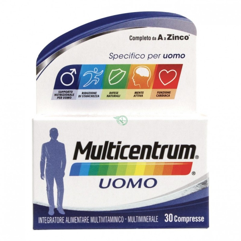 Multicentrum Uomo 60 Compresse - Vitamine e sali minerali - 942006139 - Multicentrum - € 24,28