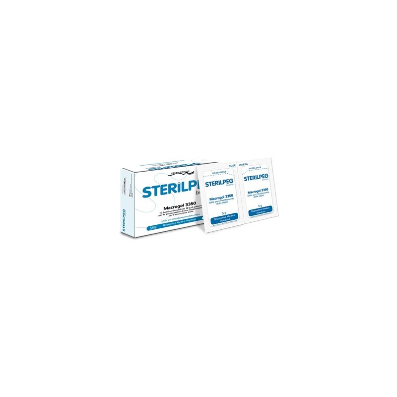 Sterilfarma Sterilpeg Macrogol 3350 10 Bustine Bipartite 10 G Sterilfarma - 1