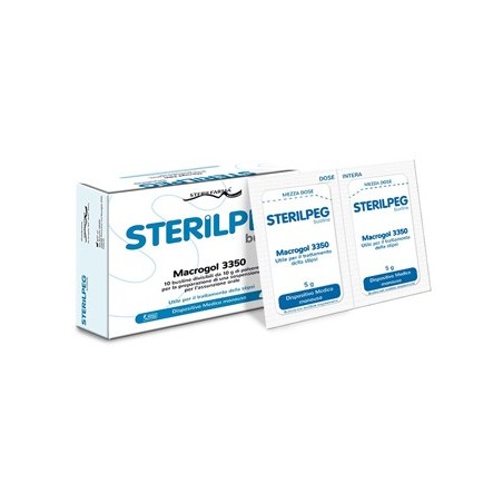 Sterilfarma Sterilpeg Macrogol 3350 10 Bustine Bipartite 10 G Sterilfarma - 1 Sterilfarma Sterilpeg Macrogol 3350 10 Bustine Bipartite 10 G Sterilfarma - 1