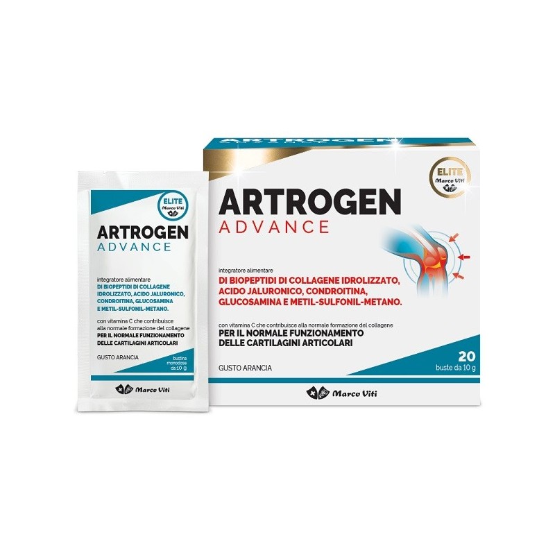 Marco Viti Farmaceutici Artrogen Advance 20 Bustine Da 10 G - Integratori per dolori e infiammazioni - 942943109 - Marco Viti...