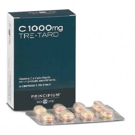 Bios Line Principium Vitamina C 1000 Tre-Tard 24 Compresse A Tre Strati - Integratori per difese immunitarie - 935546061 - Bi...