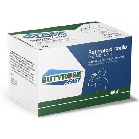 Butyrose Fast Integratore per il Colon 20 Stick Sila - 1 Butyrose Fast Integratore per il Colon 20 Stick Sila - 1