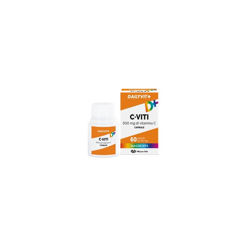 Marco Viti Farmaceutici Dailyvit+ C Viti 500mg Di Vitamina C 60 Capsule - Vitamine e sali minerali - 936005519 - Marco Viti -...