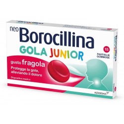 Alfasigma Neoborocillina Gola Junior 15 Pastiglie Gusto Fragola - Prodotti fitoterapici per raffreddore, tosse e mal di gola ...