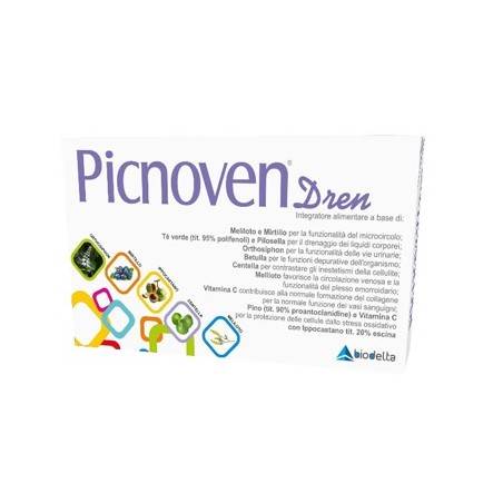 Biodelta Picnoven Dren 100 Compresse 62 G - Circolazione e pressione sanguigna - 942210170 - Biodelta - € 32,53