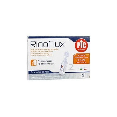 Pikdare Rinoflux Soluzione Fisiologica 20 Fiale 2 Ml - Prodotti per la cura e igiene del naso - 925366763 - Pikdare - € 3,90