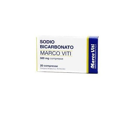 Marco Viti Farmaceutici Sodio Bicarbonato Marco Viti 500 Mg Compresse - Farmaci per bruciore e acidità di stomaco - 030355010...