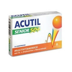 Angelini Acutil Multivitaminico Senior 50+24 Compresse - Vitamine e sali minerali - 900399484 - Acutil - € 11,77