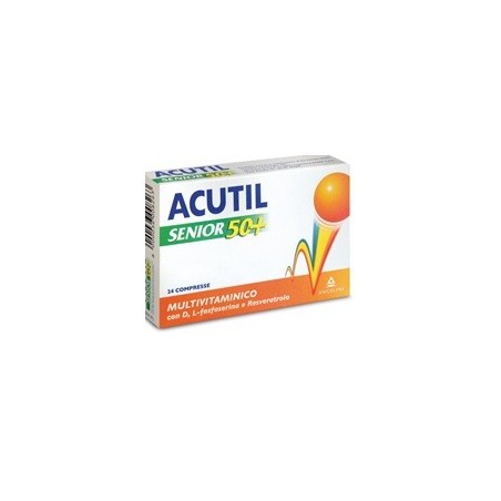 Angelini Acutil Multivitaminico Senior 50+24 Compresse - Vitamine e sali minerali - 900399484 - Acutil - € 14,50