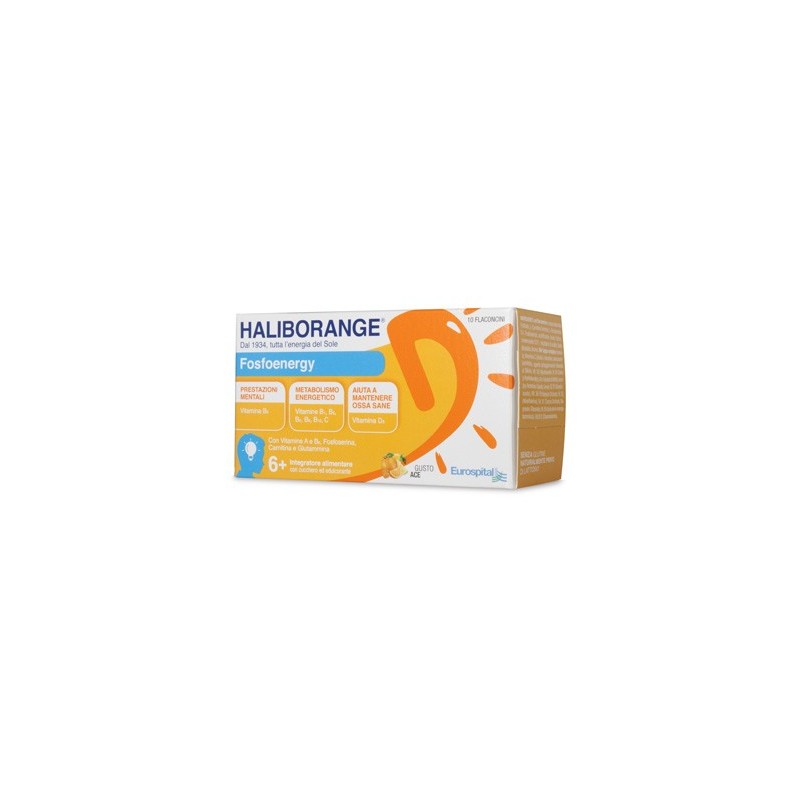 Eurospital Haliborange Fosfoenergy 10 Flaconcini 10 Ml Eurospital - 1