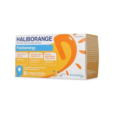 Eurospital Haliborange Fosfoenergy 10 Flaconcini 10 Ml - Integratori per concentrazione e memoria - 903178224 - Eurospital - ...