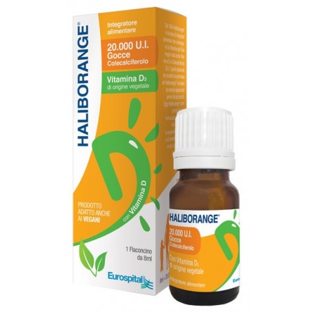 Eurospital Haliborange Vitamina D3 20000 Ui Gocce 8 Ml - Vitamine e sali minerali - 976828311 - Eurospital - € 6,65