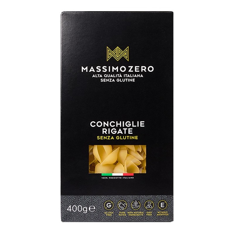 Massimo Zero Conchiglie Rigate 400 G - Alimenti speciali - 973378211 - Massimo Zero - € 2,65