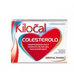Kilocal Colesterolo 15 Compresse - Integratori per il cuore e colesterolo - 941145450 - Kilocal - € 8,29