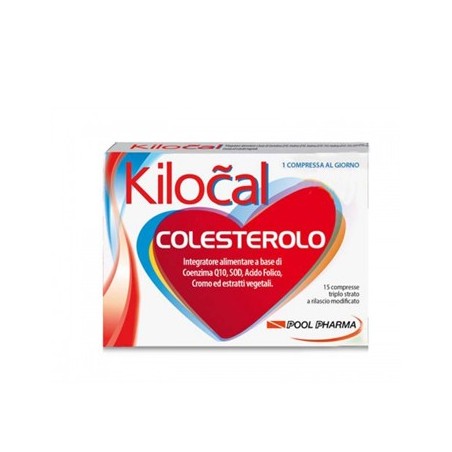 Kilocal Colesterolo 15 Compresse - Integratori per il cuore e colesterolo - 941145450 - Kilocal - € 9,04