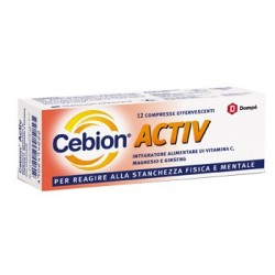 Cebion Active Stanchezza Fisica E Mentale 12 Compresse Effervescenti - Integratori per difese immunitarie - 902494222 - Cebion