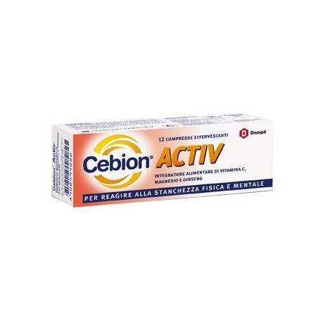 Cebion Active Stanchezza Fisica E Mentale 12 Compresse Effervescenti - Integratori per difese immunitarie - 902494222 - Cebio...