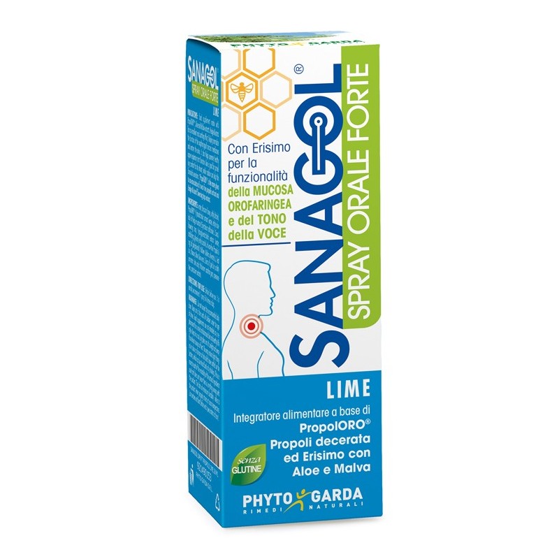 Sanagol Spray Forte Propoli Lime 20 Ml - Prodotti fitoterapici per raffreddore, tosse e mal di gola - 921490153 - Sanagol - €...