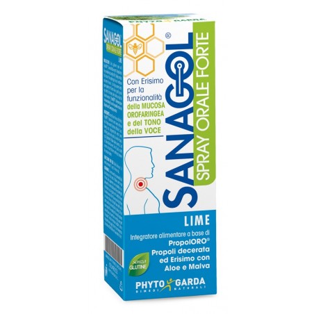 Sanagol Spray Forte Propoli Lime 20 Ml - Prodotti fitoterapici per raffreddore, tosse e mal di gola - 921490153 - Sanagol - €...
