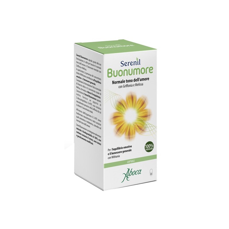 Aboca Serenil Buonumore 100 Capsule - Integratori per umore, anti stress e sonno - 979175546 - Aboca - € 20,29