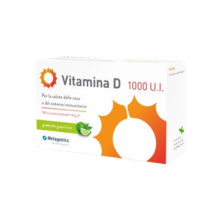 Metagenics Belgium Bvba Vitamina D 1000 Ui 168 Compresse - Vitamine e sali minerali - 925018448 - Metagenics - € 18,36