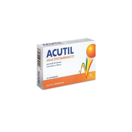 Angelini Acutil Multivitaminico 30 Compresse - Vitamine e sali minerali - 906852280 - Acutil - € 7,86