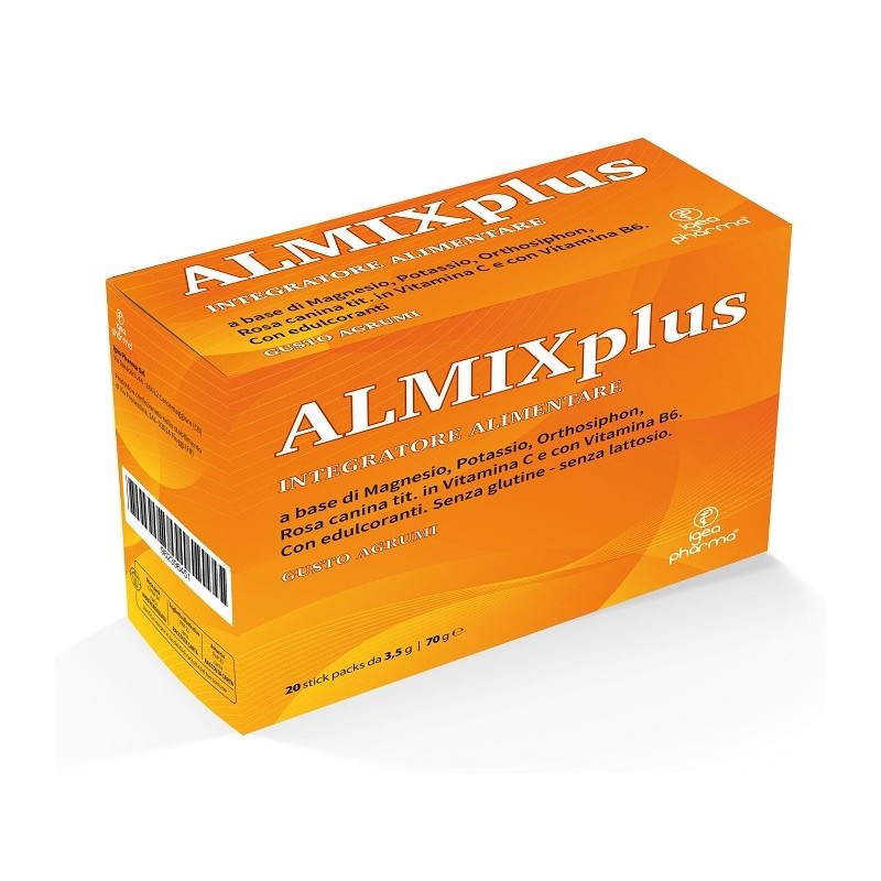 Igea Pharma Almix Plus 20 Stick Pack Gusto Agrumi - Vitamine e sali minerali - 982396451 - Igea Pharma - € 12,98
