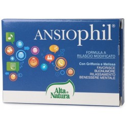 Alta Natura-inalme Ansiophil 15 Compresse 850mg - Integratori per umore, anti stress e sonno - 931525570 - Alta Natura - € 13,06