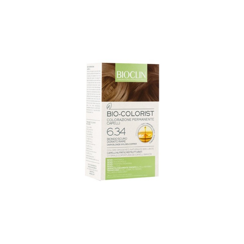 Ist. Ganassini Bioclin Bio Colorist 6,34 Biondo Scuro Dorato Rame - Tinte e colorazioni per capelli - 975025180 - Bioclin - €...