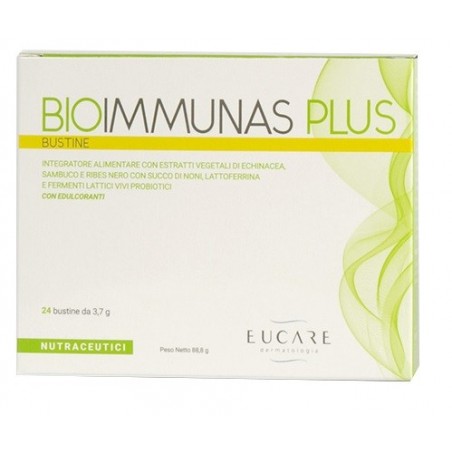 Eucare Bioimmunas Plus 24 Bustine - Integratori per difese immunitarie - 931591402 - Eucare - € 20,66