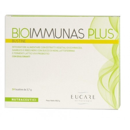 Eucare Bioimmunas Plus 24 Bustine - Integratori per difese immunitarie - 931591402 - Eucare - € 20,56