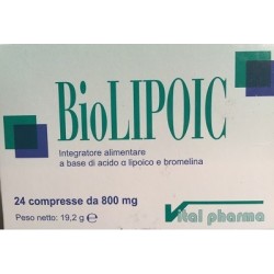 Vital Pharma Biolipoic 24 Compresse Blister 19,2 G - Integratori per concentrazione e memoria - 933929731 - Vital Pharma - € ...