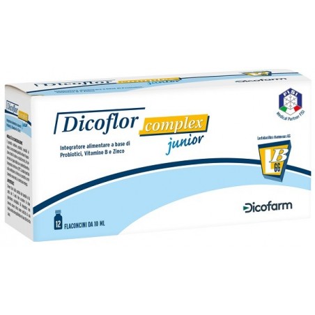 Dicofarm Dicoflor Complex Junior 12 Flaconi Da 10 Ml Dicoflor - 1 Dicofarm Dicoflor Complex Junior 12 Flaconi Da 10 Ml Dicoflor - 1