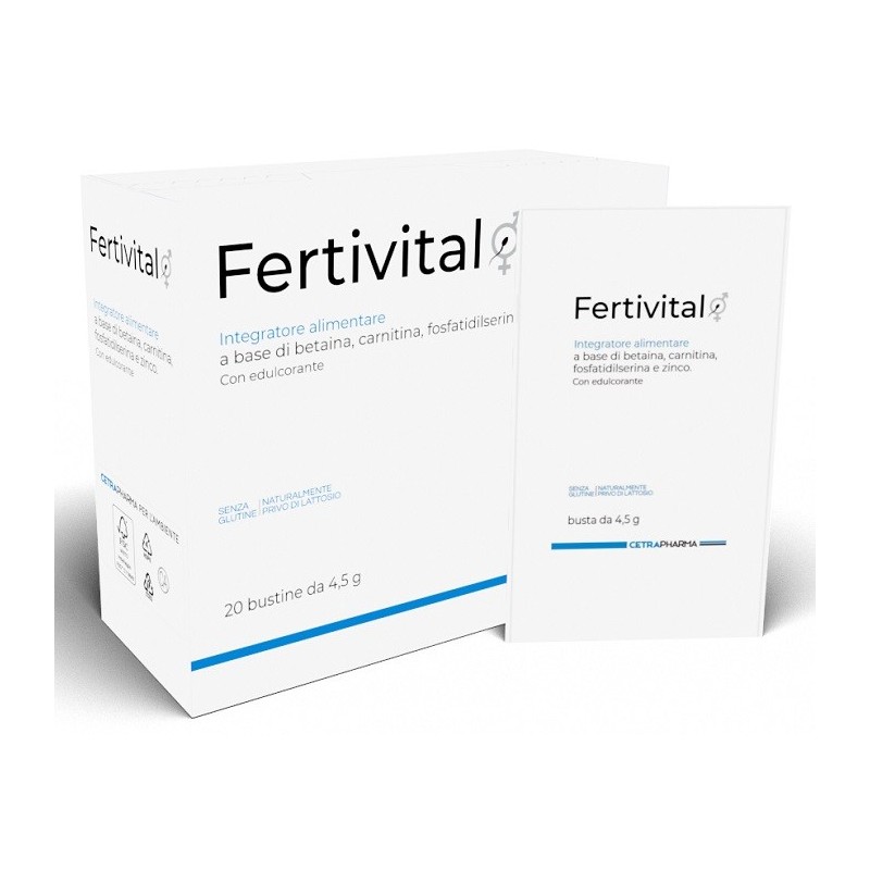 Cetra Pharma Fertivital 20 Bustine - Integratori per apparato uro-genitale e ginecologico - 980771137 - Cetra Pharma - € 33,71