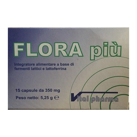 Vital Pharma Flora Piu' 15 Capsule - Integratori di fermenti lattici - 931660587 - Vital Pharma - € 16,93