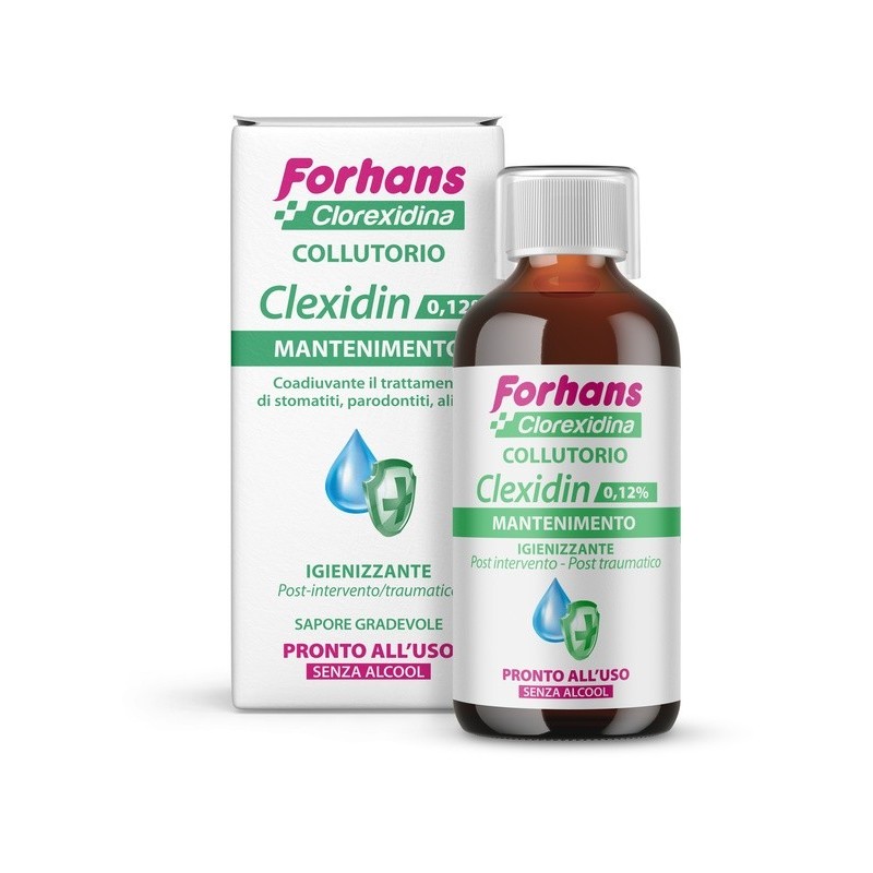 Uragme Forhans Collutorio Con Clorexidina 0,12 Clexidin Senza Alcool 200 Ml - Collutori - 926512435 - Uragme - € 4,99