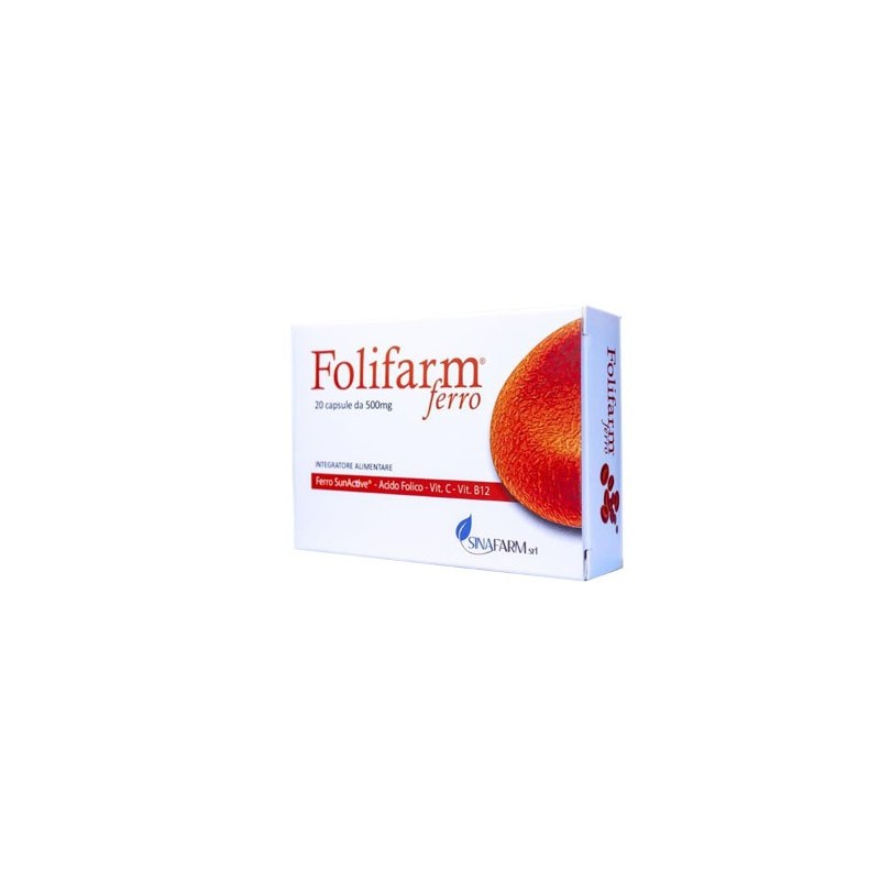 Sinafarm Folifarm Ferro 20 Capsule - Vitamine e sali minerali - 932655400 - Sinafarm - € 13,63