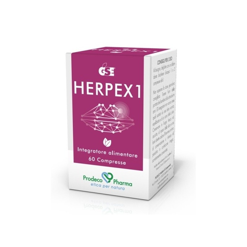 Prodeco Pharma Gse Herpex 1 60 Compresse - Integratori per difese immunitarie - 902895857 - Prodeco Pharma - € 18,29