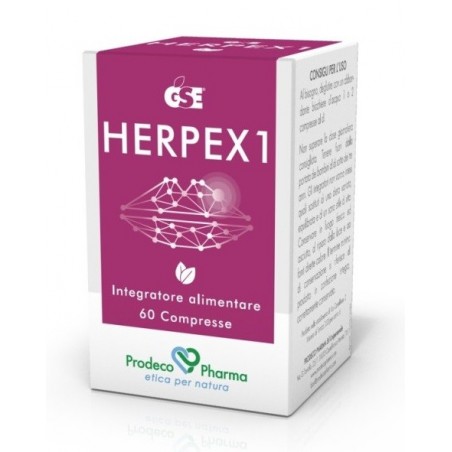 Prodeco Pharma Gse Herpex 1 60 Compresse - Integratori per difese immunitarie - 902895857 - Prodeco Pharma - € 18,29