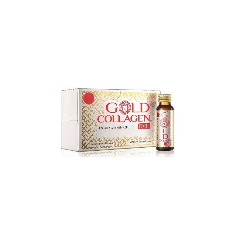 Gold Collagen Forte Benessere della Pelle 10 Flaconi - Integratori di Collagene - 971083100 - Gold Collagen - € 41,20
