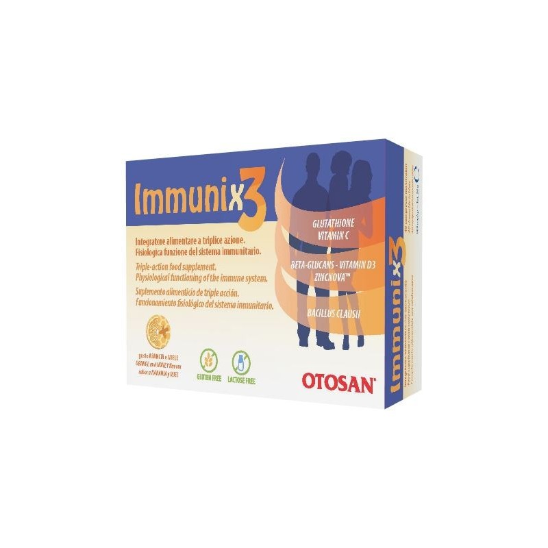 Immunix3 Otosan 40 Compresse Masticabili - Integratori per difese immunitarie - 944440561 - Otosan - € 13,78