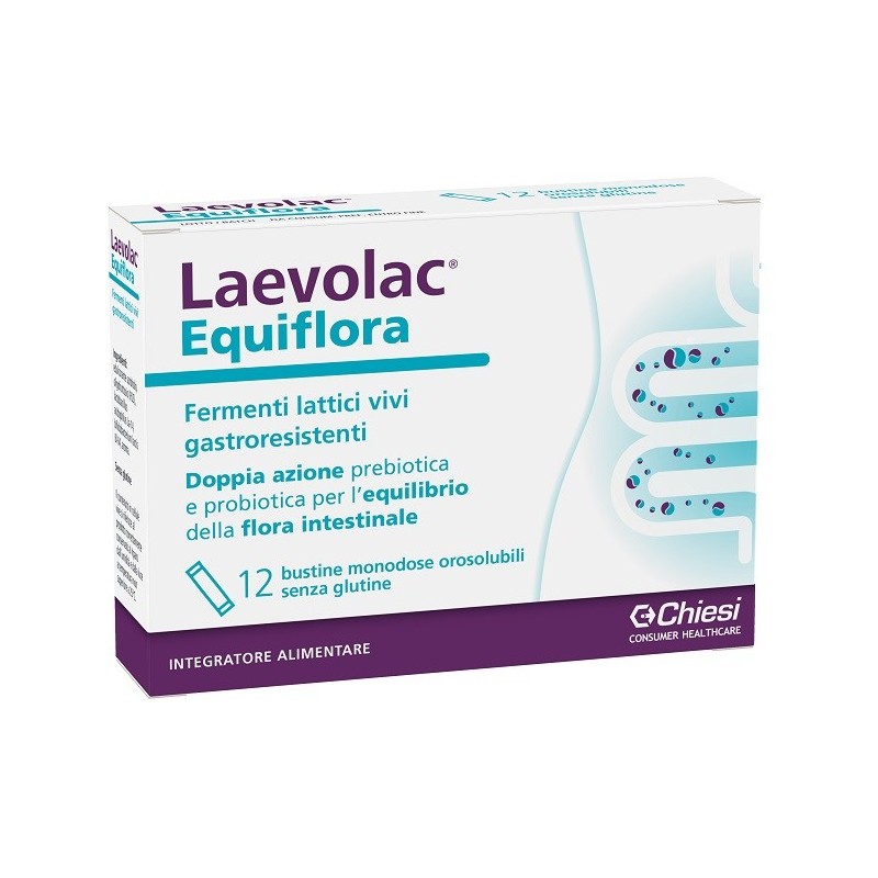 Laevolac Equiflora Fermenti Lattici Vivi Gastroresistenti 12 Buste - Integratori di fermenti lattici - 978113417 - Laevolac -...