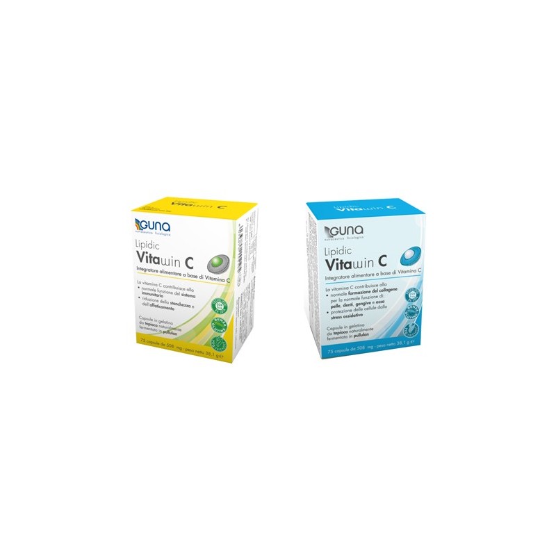 Guna Lipidic Vitawin C - Vitamina C 75 Capsule - Integratori per difese immunitarie - 944536275 - Guna - € 16,40