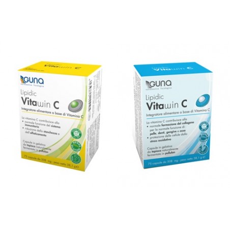 Guna Lipidic Vitawin C - Vitamina C 75 Capsule - Integratori per difese immunitarie - 944536275 - Guna - € 16,40