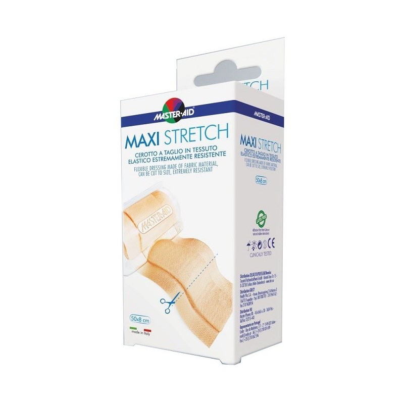 Pietrasanta Pharma Master-aid Stretch Cerotto A Taglio In Tessuto Elastico Resistente 50 X 8 Cm - Medicazioni - 935628141 - P...